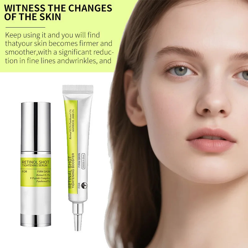 Coréen rétinol vitamine C hydratant Shot resserrement Booster crème pour le visage sérum pour les yeux éclaircissant les cernes raffermissant hydratant